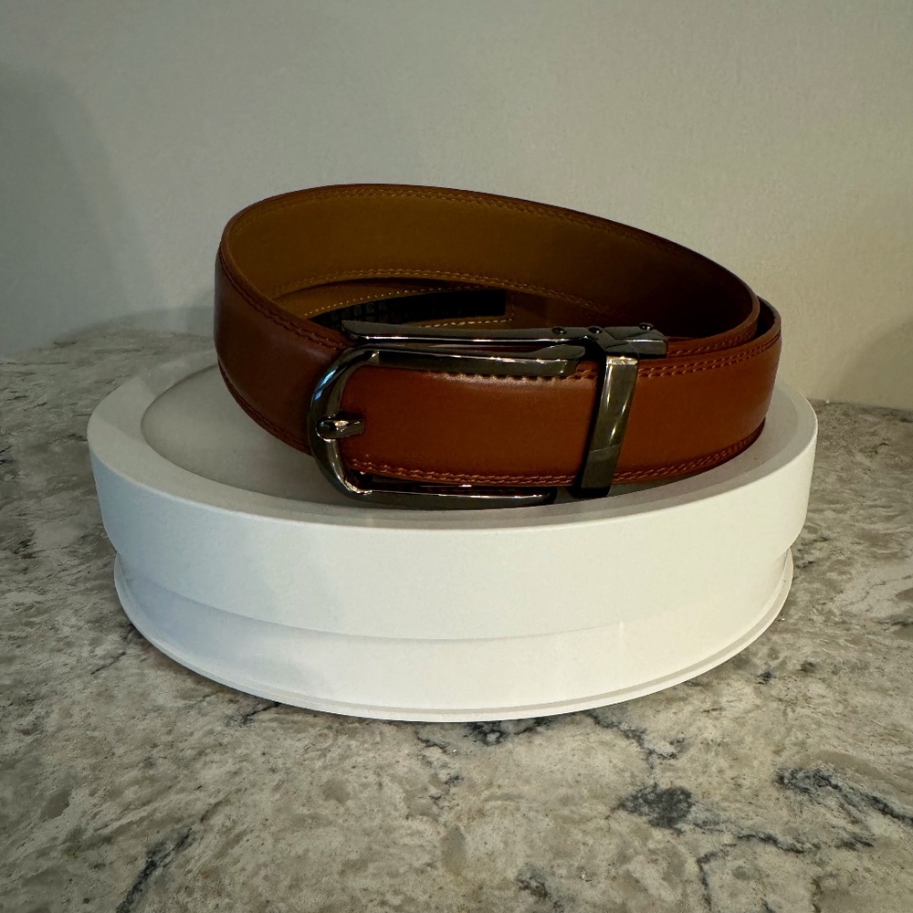 Men's Tan Leather Belt